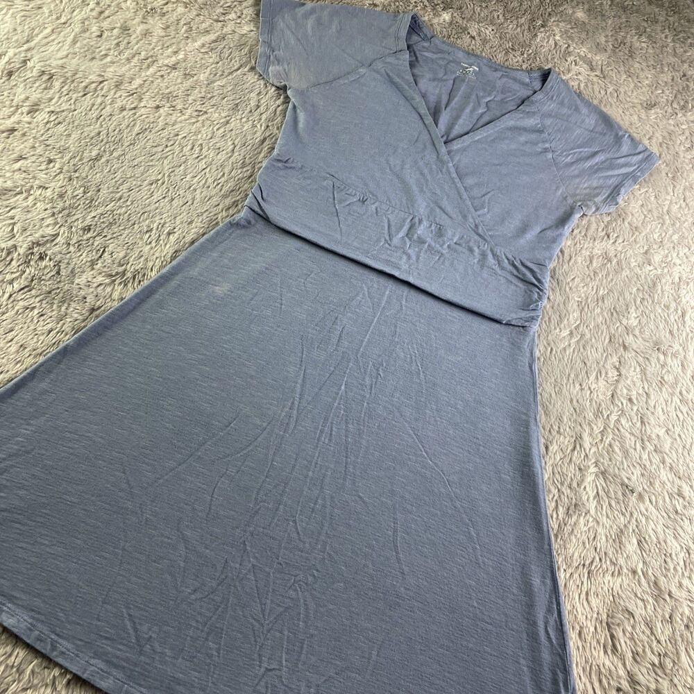 Horny Toad Dress Womens Small Blue Organic Cotton Earthy Casual Summer